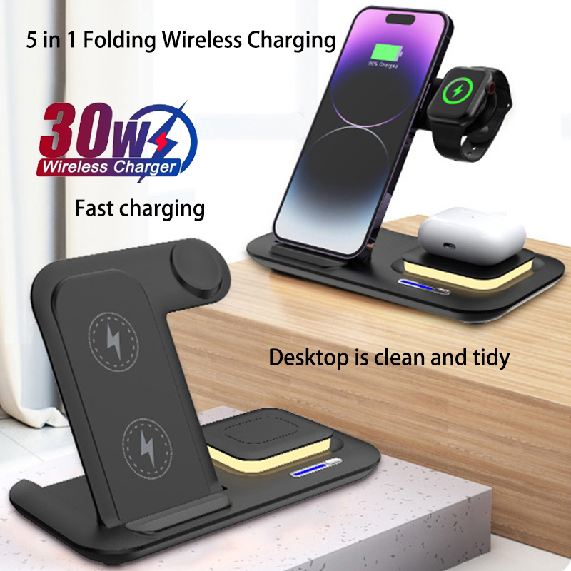 Wireless Charger 3 In 1 - Estación de Carga Inalámbrica Plegable 3