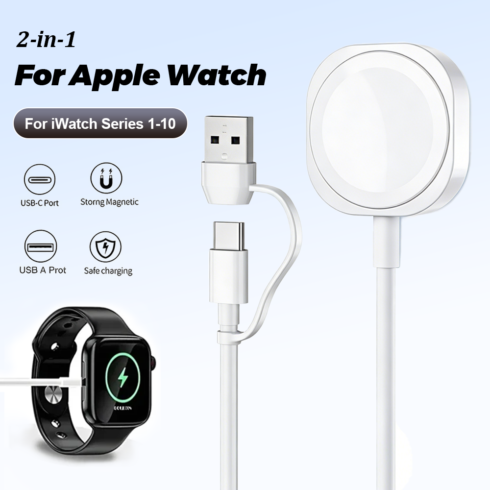 Wireless Charger 3 In 1 - Cable de carga magnético inalámbrico USB