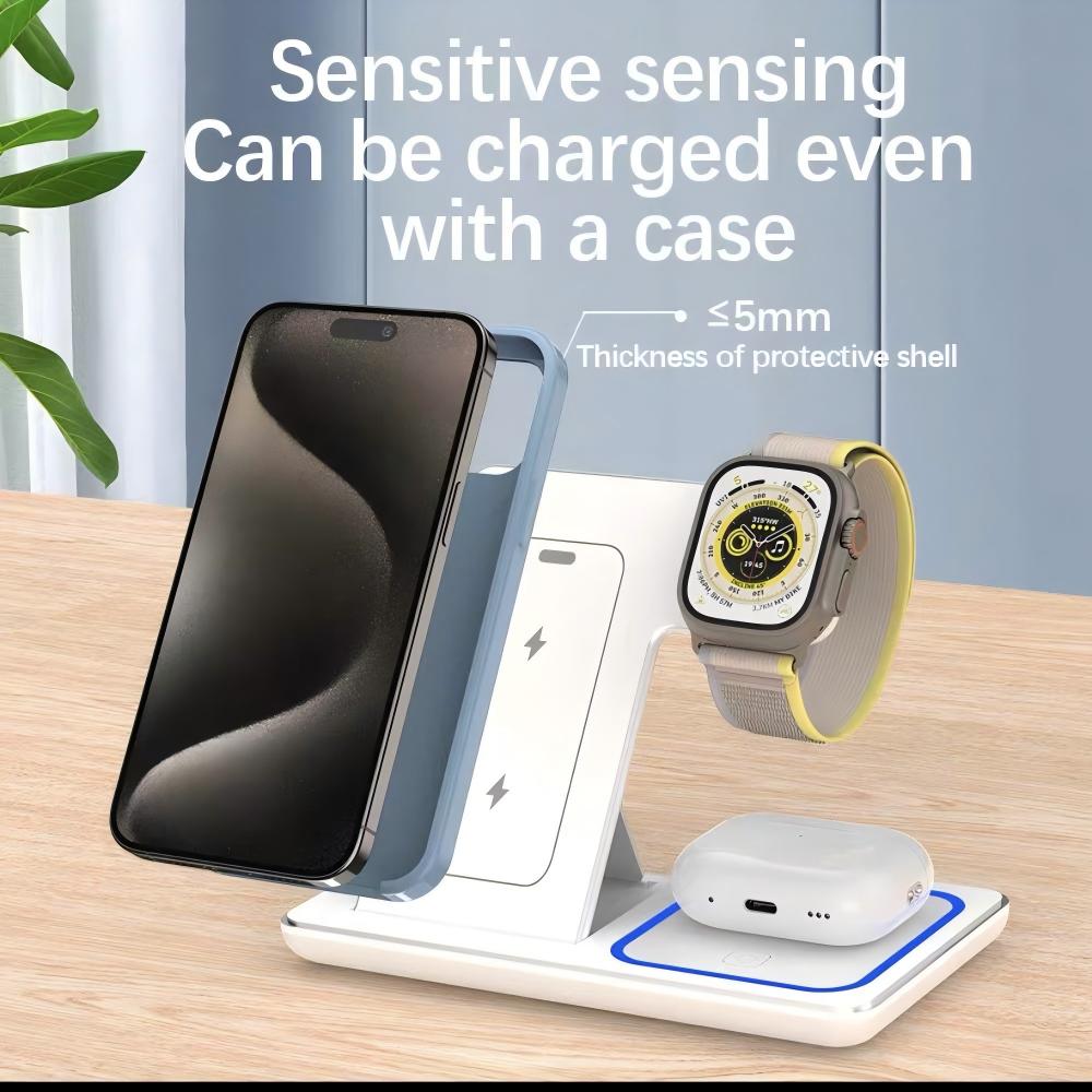 Soporte de carga inalámbrico 3 - Wireless Charger 3 In 1 reseña y precio