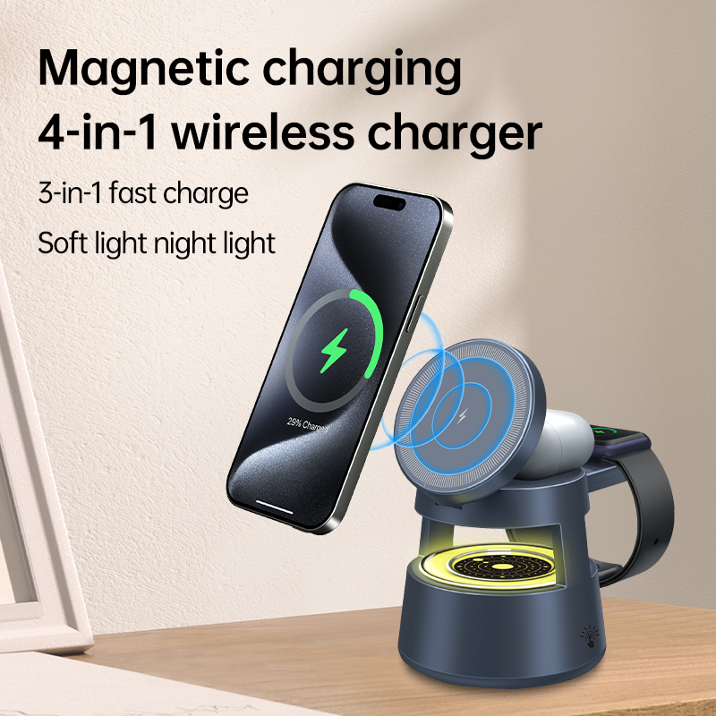 Estación de Carga Inalámbrica  - Wireless Charger 3 In 1 reseña y precio