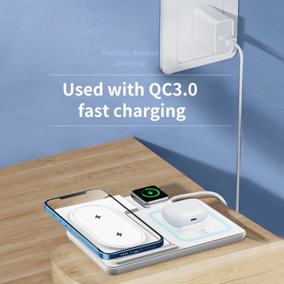 Soporte de cargador inalámbric - Wireless Charger 3 In 1 reseña y precio