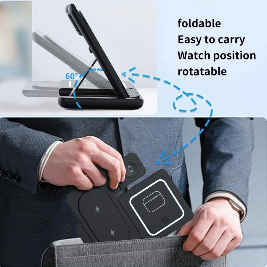 Soporte de cargador inalámbric - Wireless Charger 3 In 1 reseña y precio